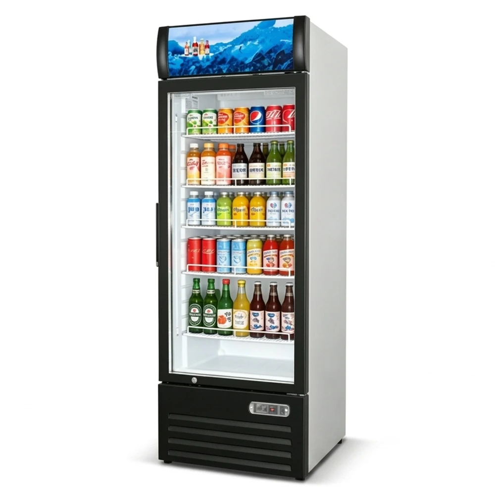 VITLIFE VSC488VCW 28" Merchandiser Refrigerator, 1 Swing Glass Door, 16.5 Cu.ft, 115V