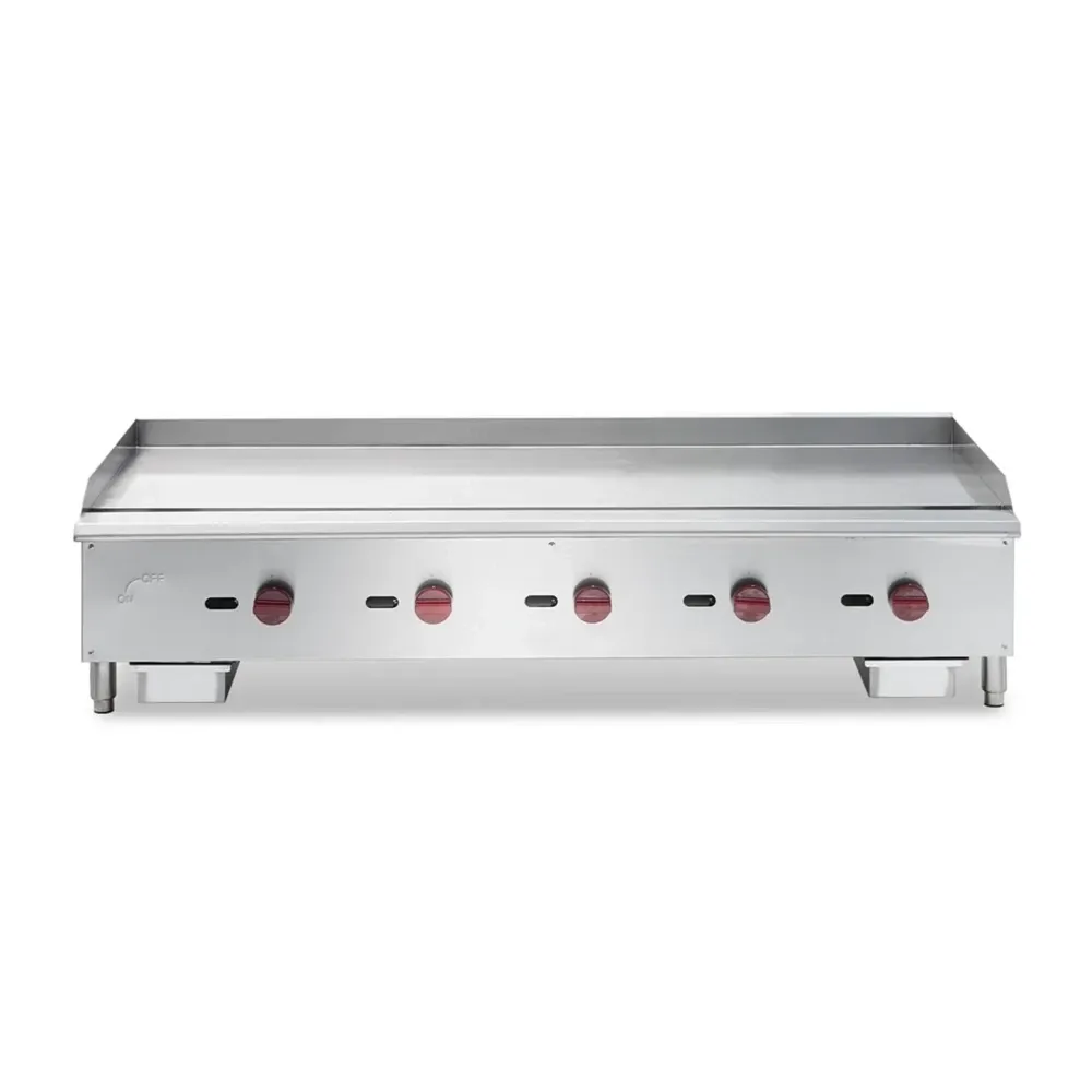 Platinum Flame Series 60" Countertop Gas Griddle, 5 Burners, 150,000 BTU - Convertible