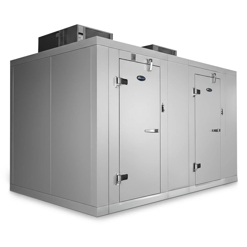 Amerikooler 10' x 20' Indoor Walk-In Cooler & Freezer Combo with Aluminum Floor & Top Mounted Refrigeration