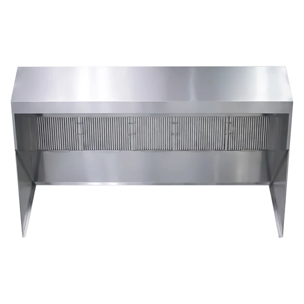 CaptiveAire 22 ft Commercial Kitchen Hood System with Makeup Air Unit, Fire Suppression, Exhaust Fan & Vent Filtration System