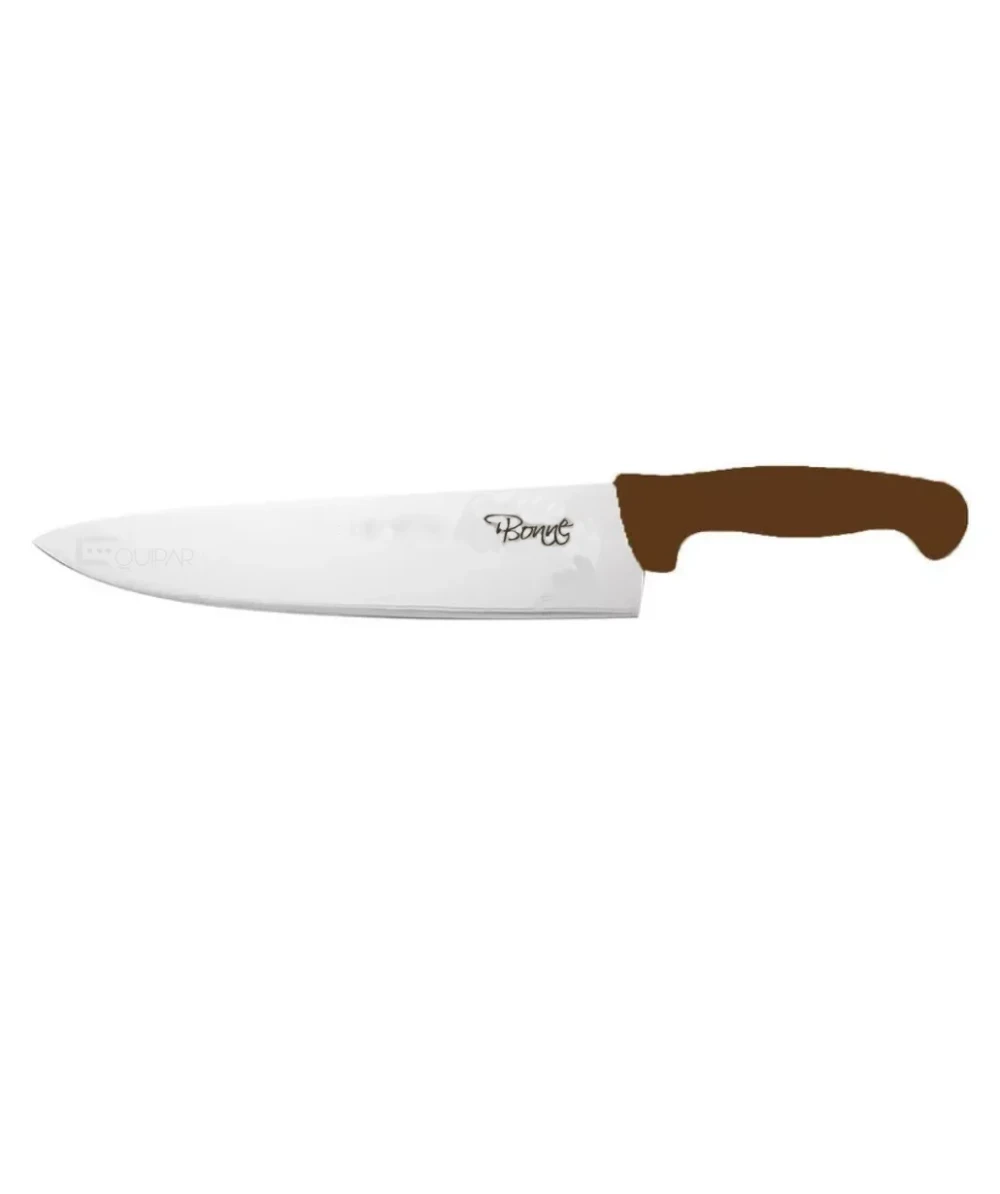 ChefCraft Series 12" Stainless Steel Chef Knife, Brown