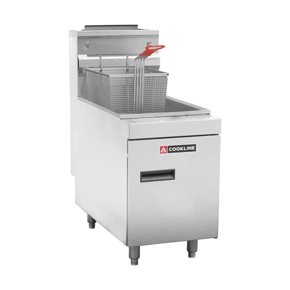 Cookline 11" Countertop Gas Fryer, 25 lbs Oil Capacity, Natural Gas, 44,000 BTU