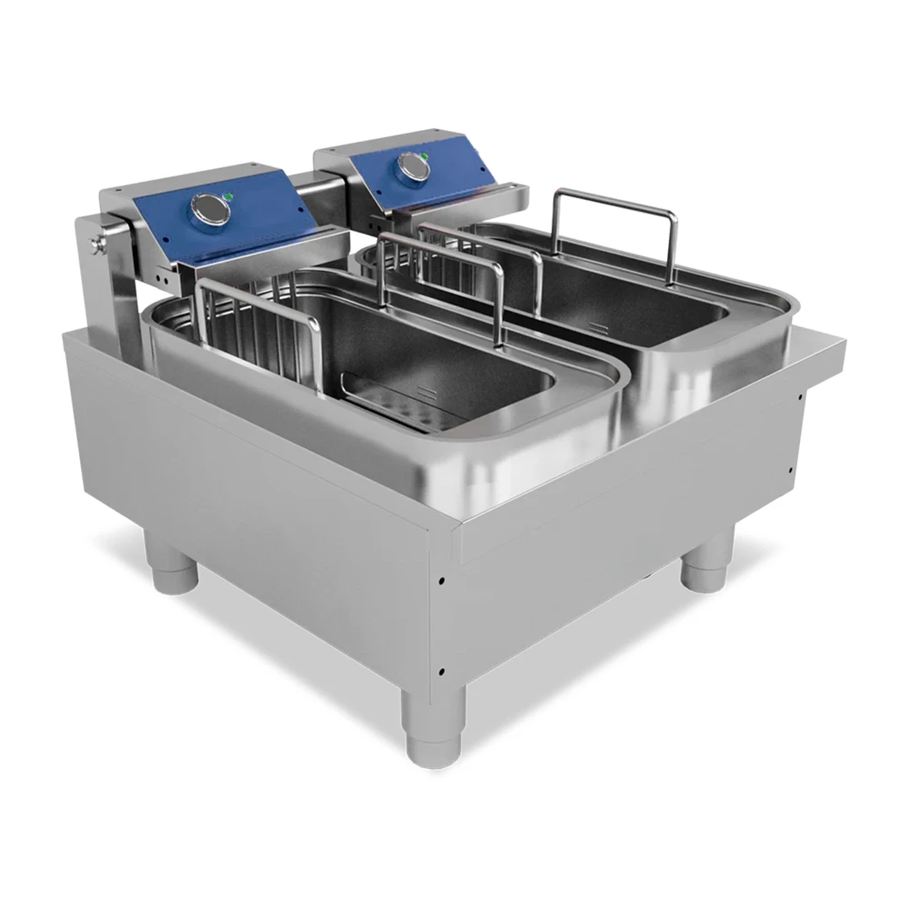 Pegasus FRHC-30E Electric Countertop Fryer, 2 Tanks, 30 lbs