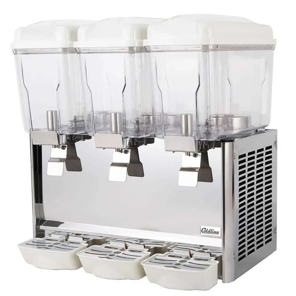 Chefpro Series 3 Triple Bowl Beverage Dispenser with Stirring System, 3.2 Gallon Capacity