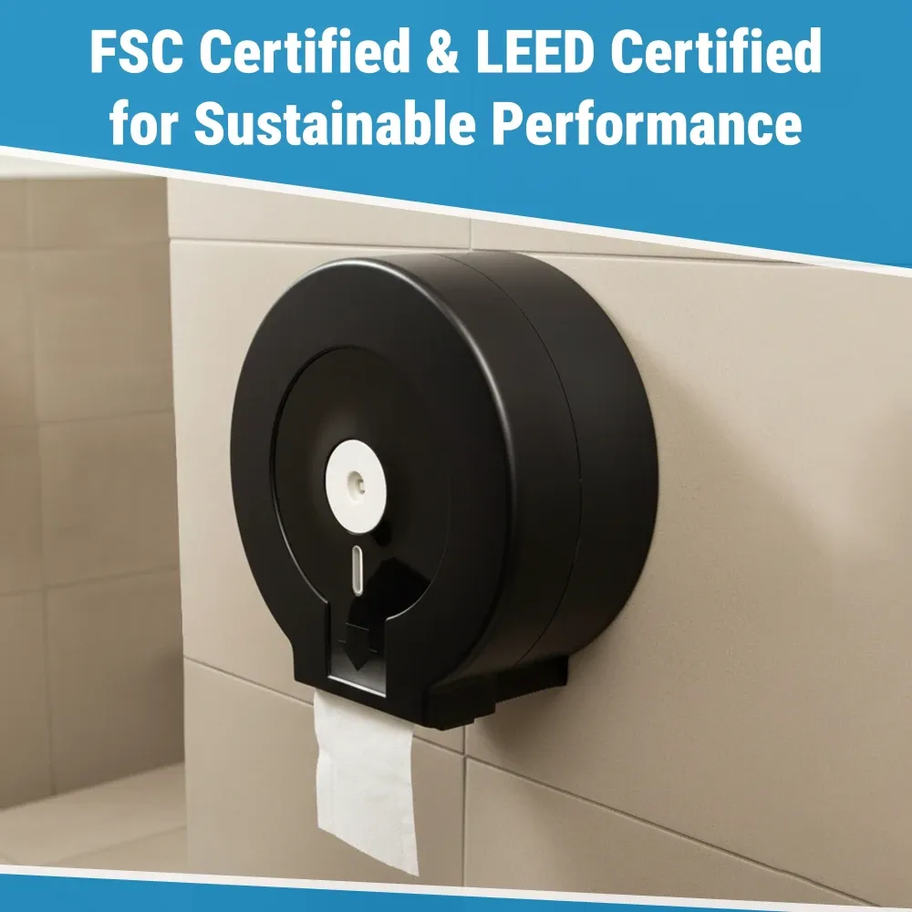 Sofidel Jumbo Bath Tissue Roll, 2.37" x 750 ft, Double Layer, 12 Rolls/Case