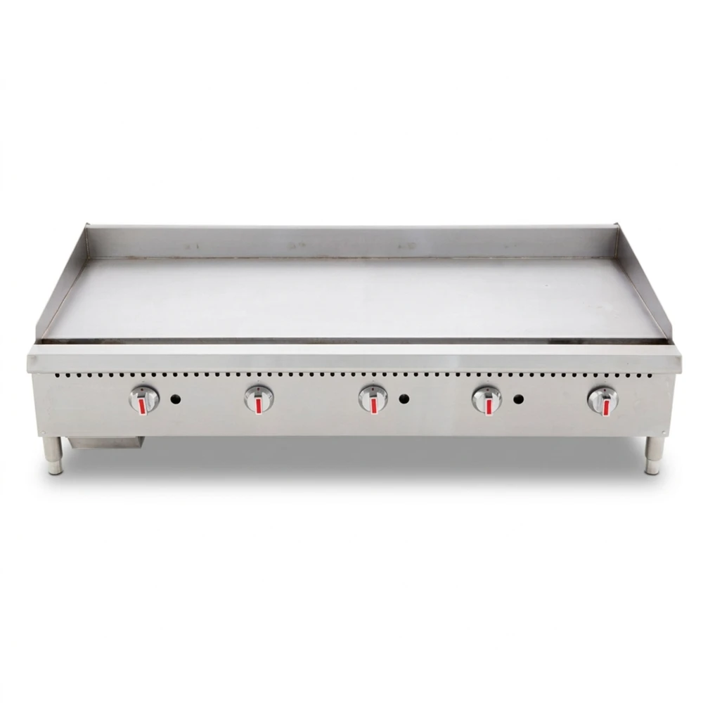 ChefPro Series 60" Manual Gas Griddle with 5 Burners, Natural Gas, 150,000 BTU