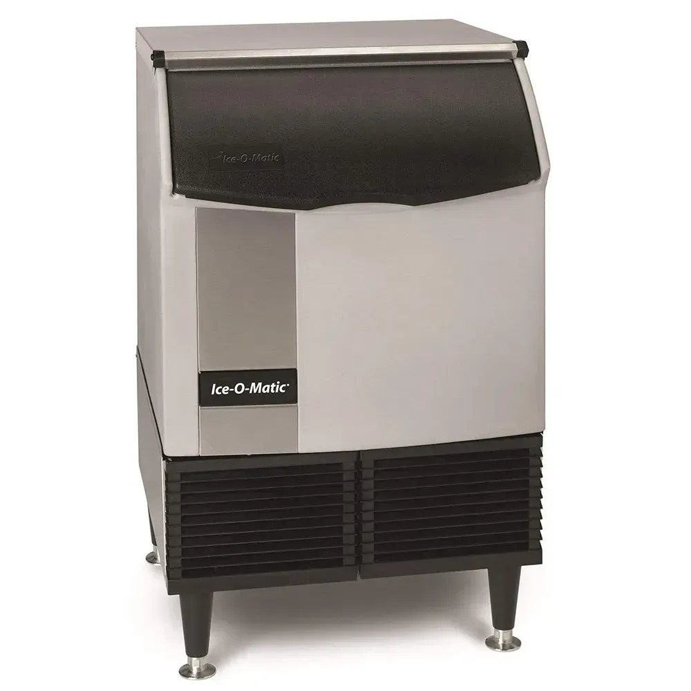 Ice-O-Matic full cube undercounter ice machine with bin, delivering high-volume ice efficiently for commercial foodservice operations.