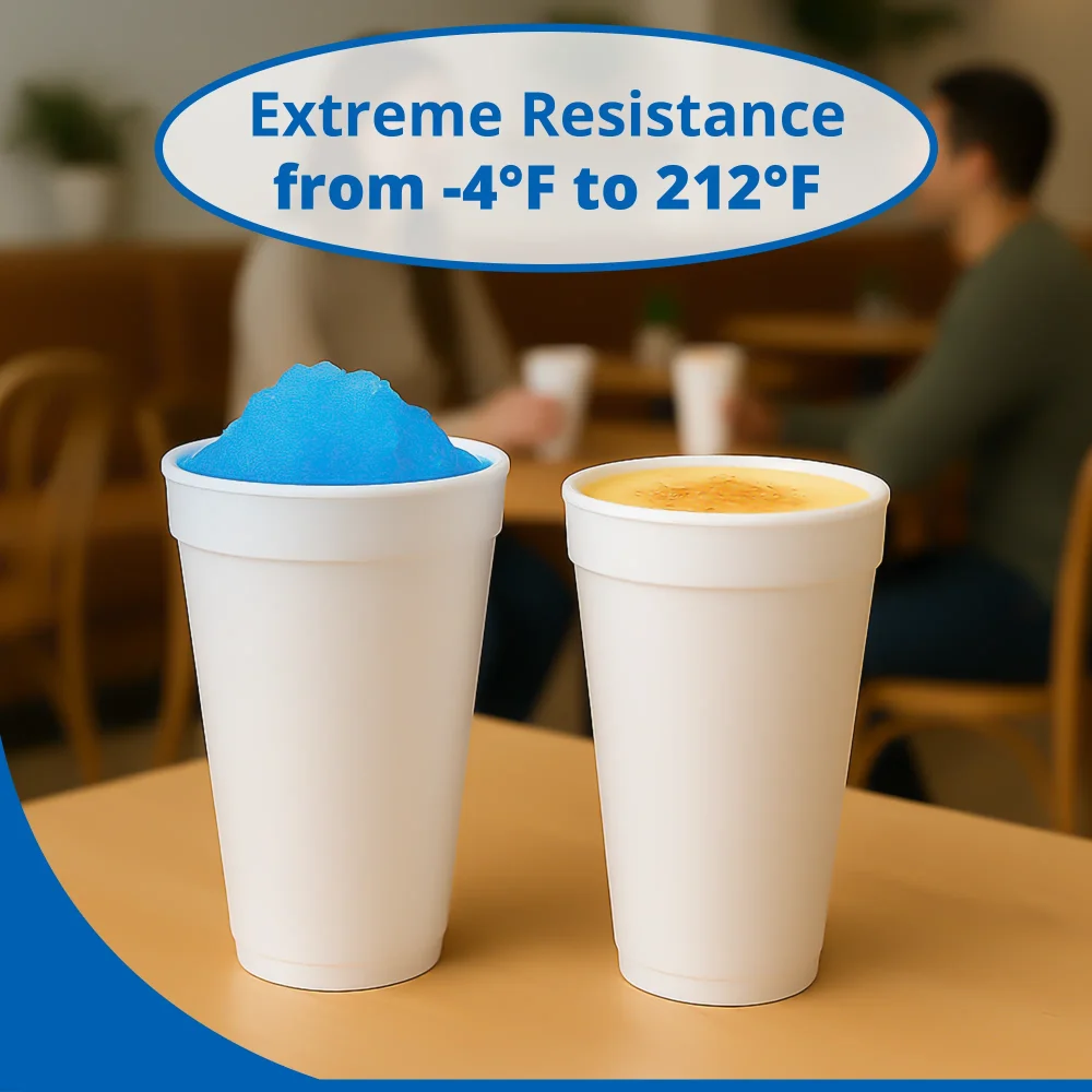 Dart 20J20 20 oz Foam Cup, White, 500/Case