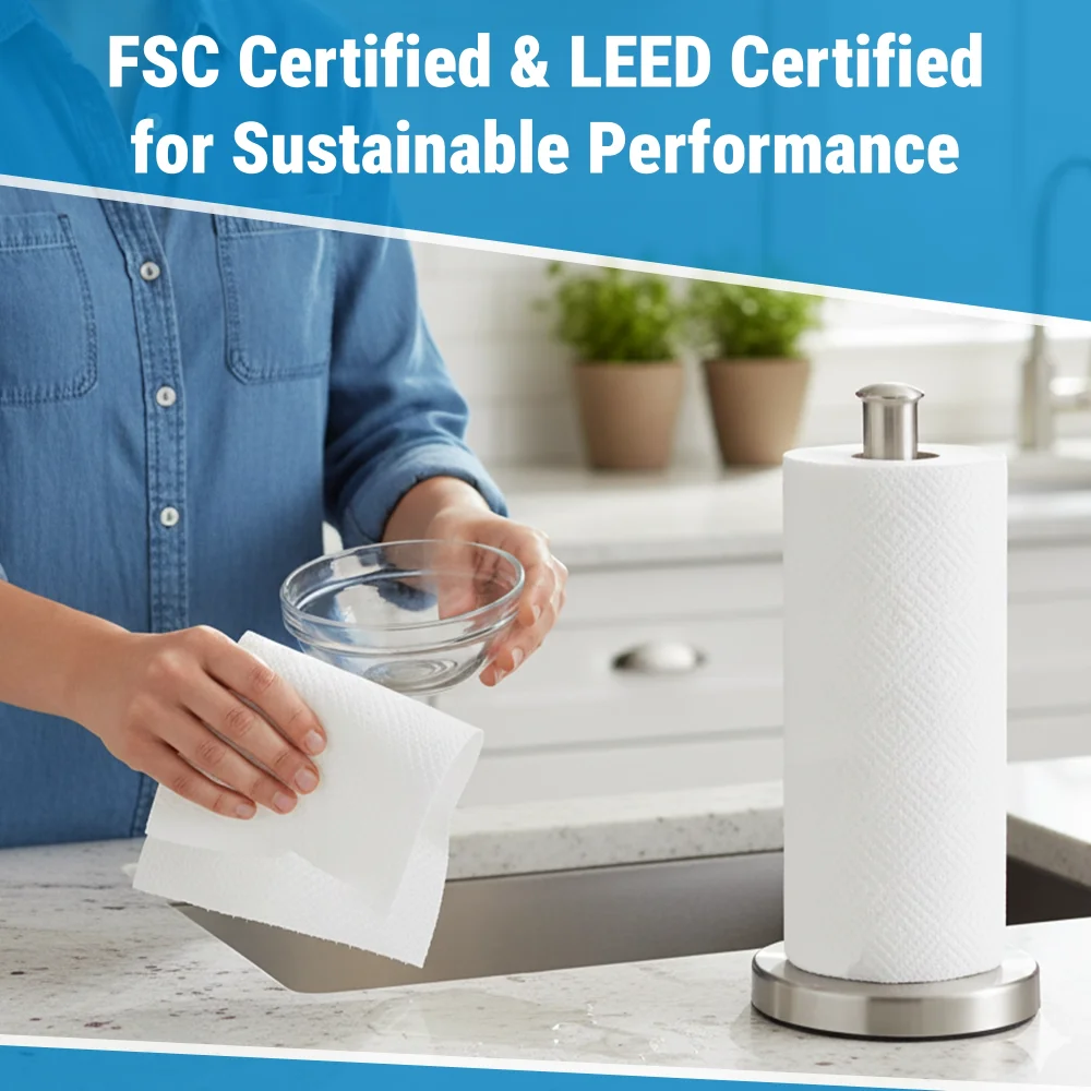 Sofidel Heavenly Soft Kitchen Towel Roll, 8 x 11 in, 2-Ply, 250 Sheets per Roll, 12 Rolls/Case