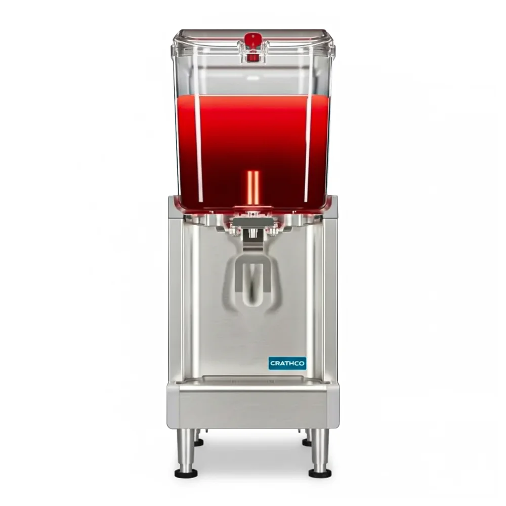 Crathco CS-1D-16 Refrigerated Beverage Dispenser, Single 4.75 Gallon Bowl, 120V