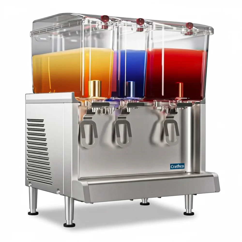 Crathco CS-3D-16 Refrigerated Beverage Dispenser, Triple Bowl, 120V