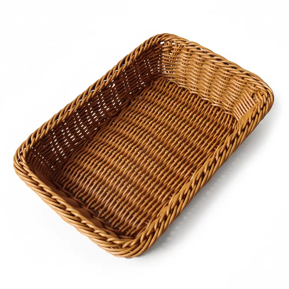 ChefCraft Series 11.5" Woven Basket, Rectangular, Brown