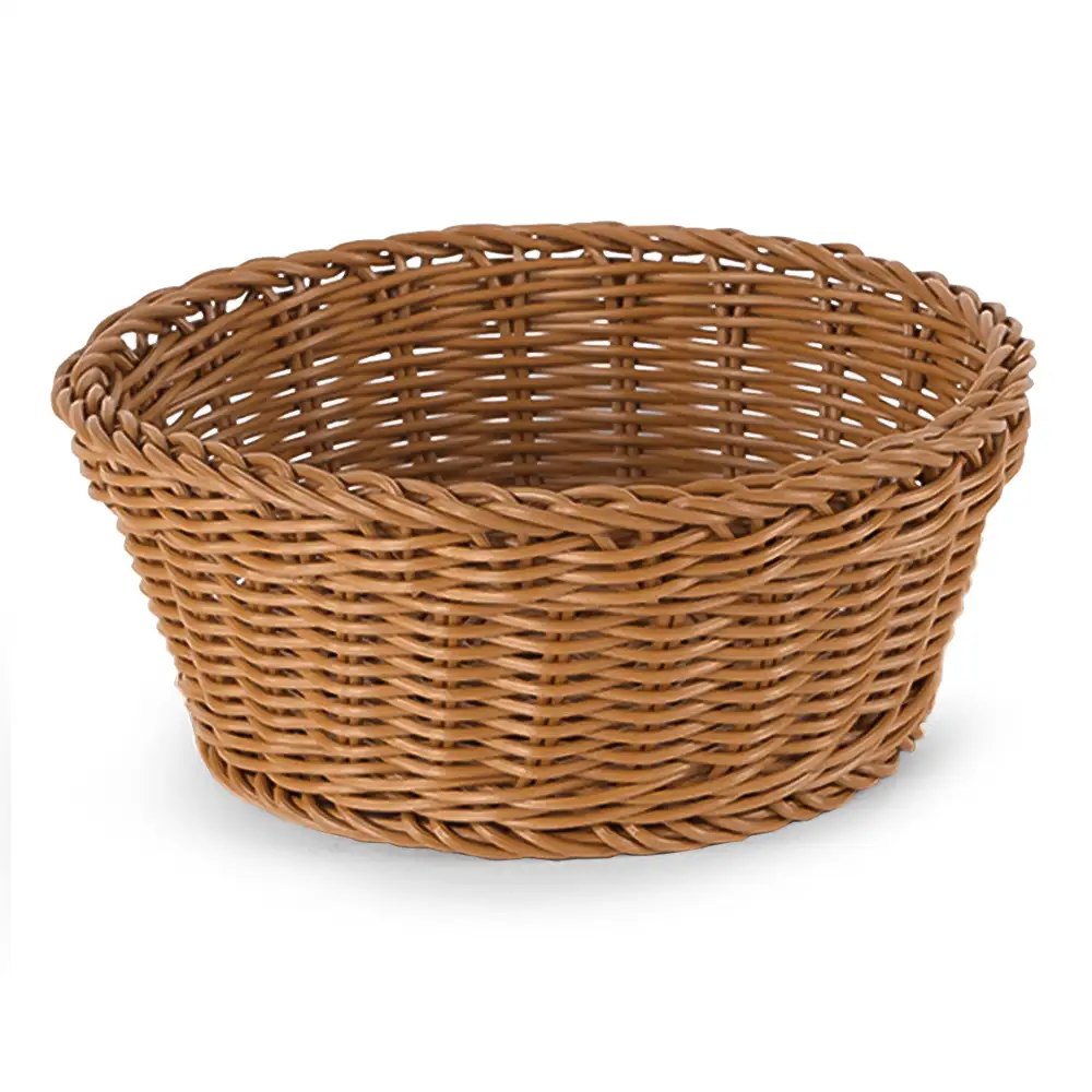 ChefCraft Series 8" Woven Basket, Round, Brown