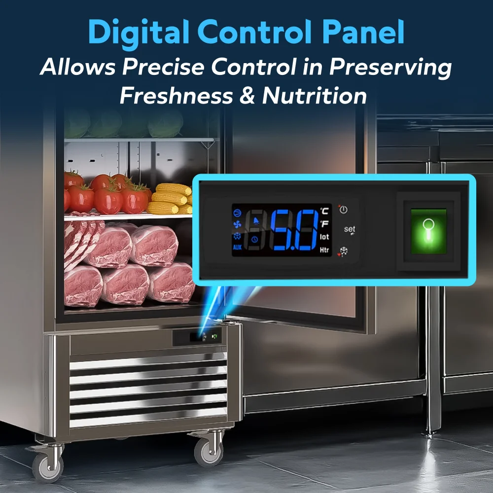 ChillCore Series 32" Reach-In Freezer, 1 Section, Stainless Steel, 1 Year Warranty