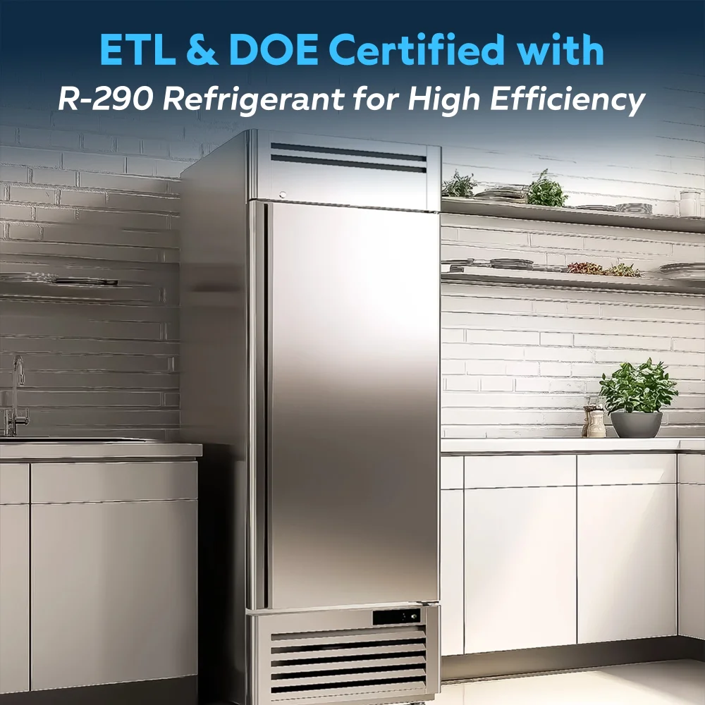 ChillCore Series 32" Reach-In Freezer, 1 Section, Stainless Steel, 1 Year Warranty