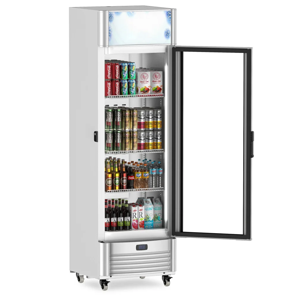 ChillCore Series 21.2" Refrigerated Glass Door Merchandiser, 1 Section, 9.0 Cu. Ft, 1 Year Warranty