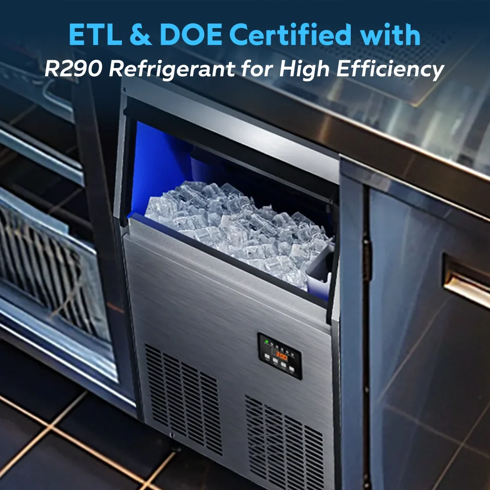 ChillCore Series 20" Undercounter Air Cooled Ice Maker With 34 lb Bin, 100 lb/day, 1 Year Warranty