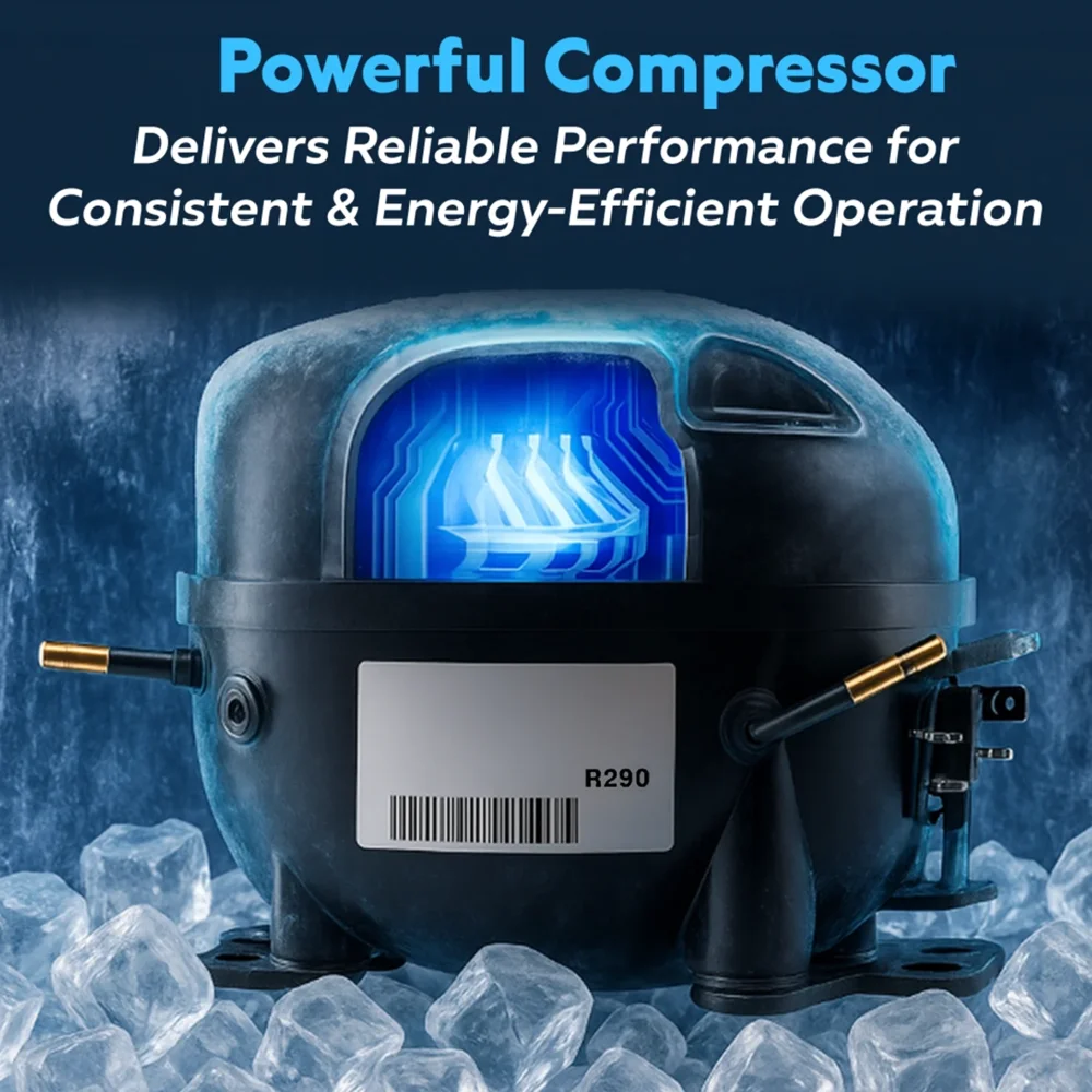 ChillCore Series 82" Reach-In Freezer, 3 Swing Solid Doors, 64.8 Cu. Ft., Stainless Steel