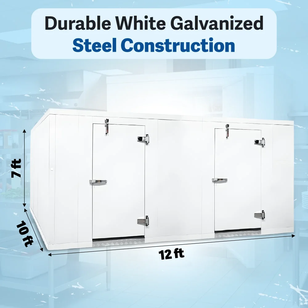 PolarBox Series 10' x 12' Quick Ship Walk-In Cooler & Freezer Combo Box Only with Floor