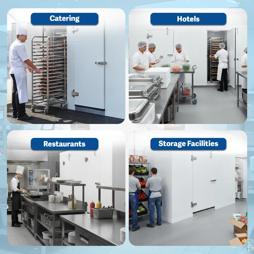 PolarBox Series 10' x 12' Quick Ship Walk-In Cooler & Freezer Combo Box Only with Floor