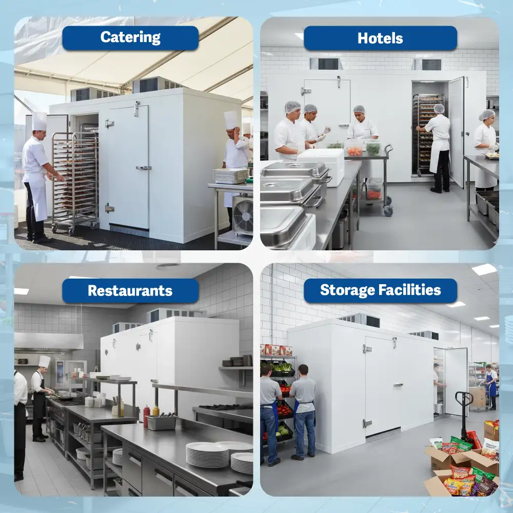 PolarBox Series 10' x 17' Walk-In Cooler & Freezer Combo with Floor & Top Mounted Refrigeration