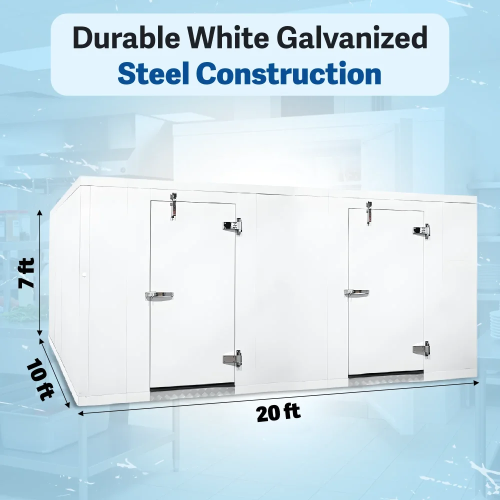 PolarBox Series 10' x 20' Quick Ship Walk-In Cooler & Freezer Combo Box Only with Floor