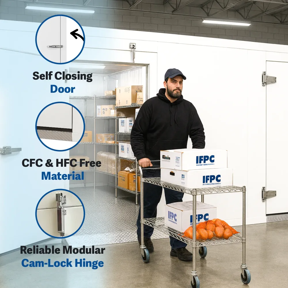 PolarBox Series 10' x 20' Quick Ship Walk-In Cooler & Freezer Combo Box Only with Floor