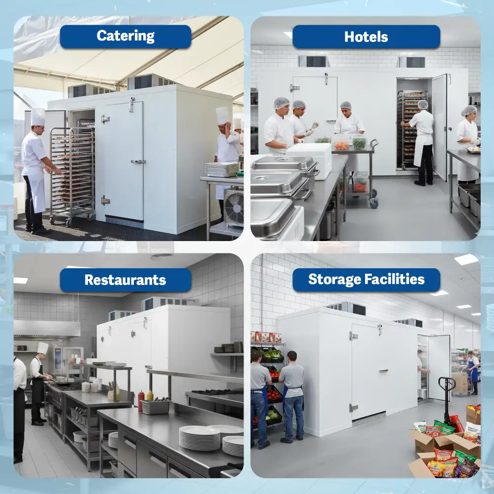 PolarBox Series 8' x 17' Walk-In Cooler & Freezer Combo with Floor & Top Mounted Refrigeration