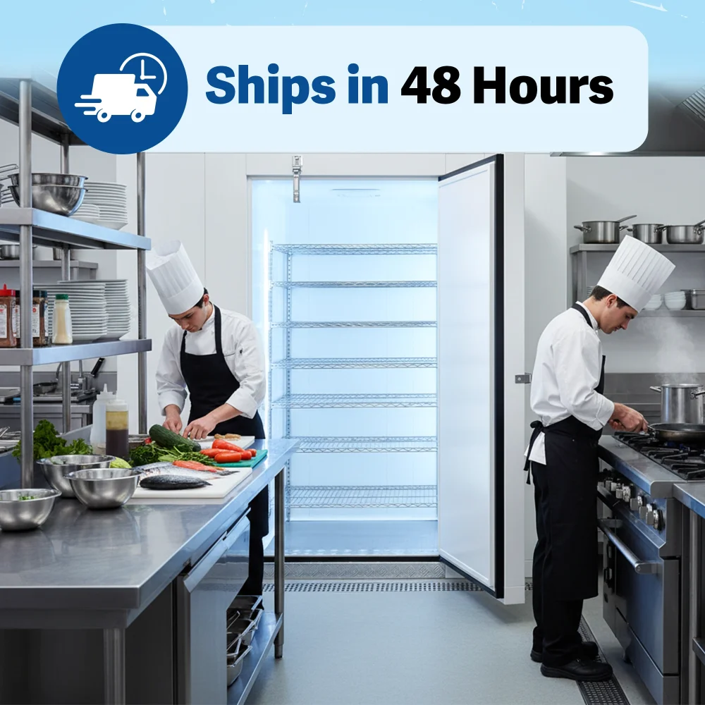 PolarBox Series 10' x 12' Quick Ship Floorless Walk-In Cooler Box Only