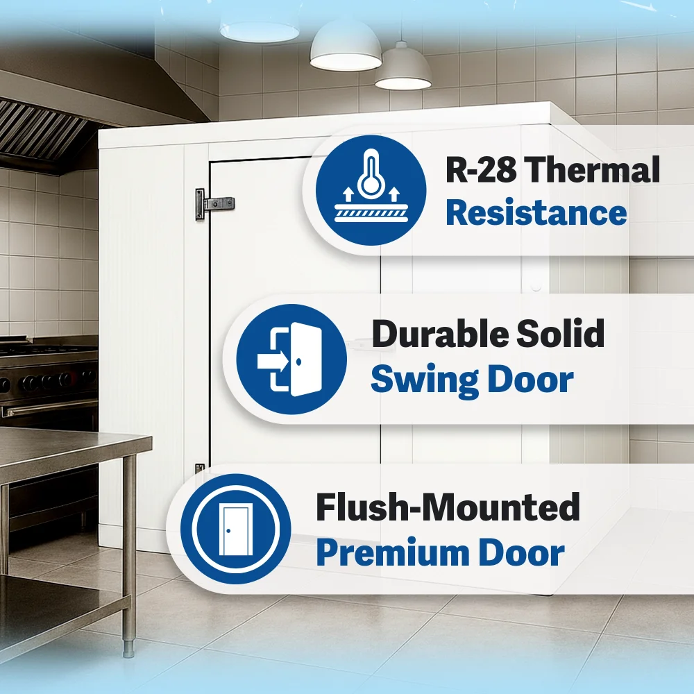 PolarBox Series 10' x 12' Quick Ship Floorless Walk-In Cooler Box Only