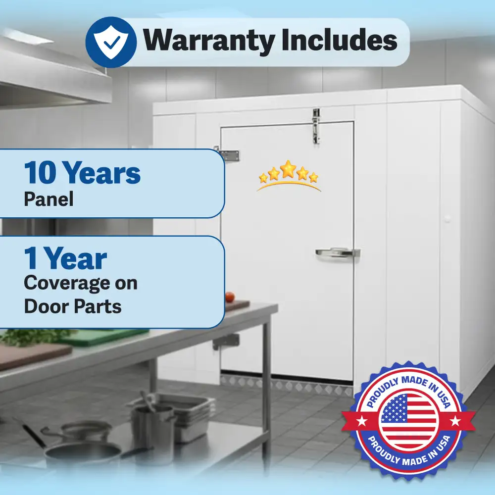 PolarBox Series 6' x 6' Quick Ship Floorless Walk-In Cooler Box Only