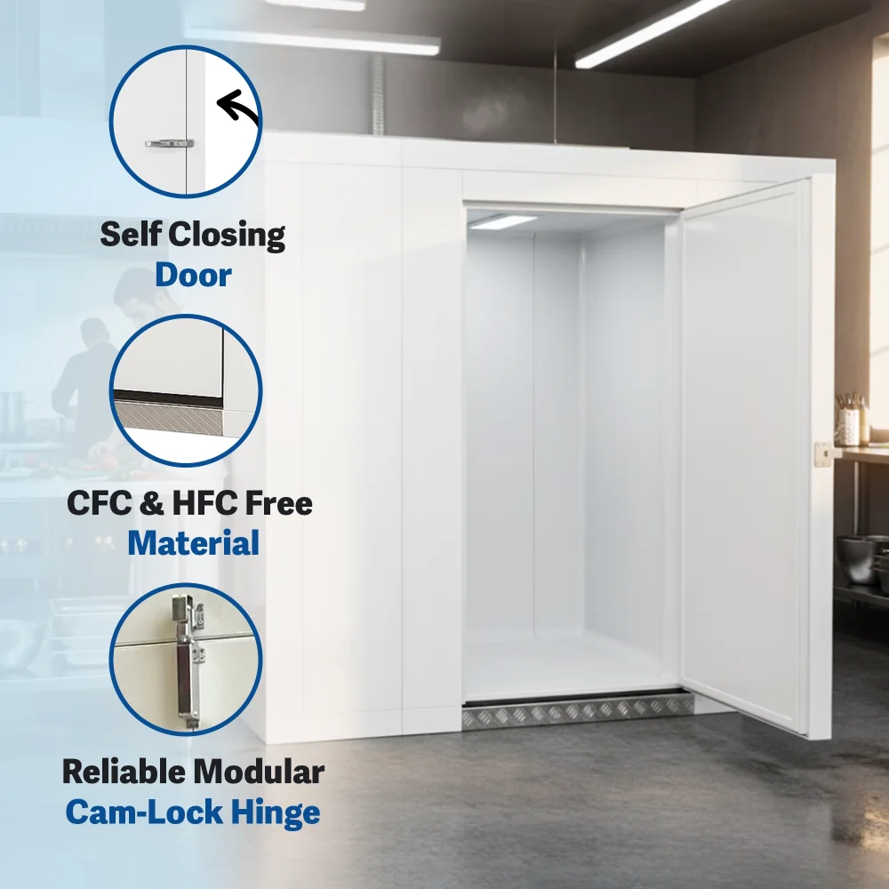 PolarBox Series 8' x 8' Quick Ship Floorless Walk-In Cooler Box Only