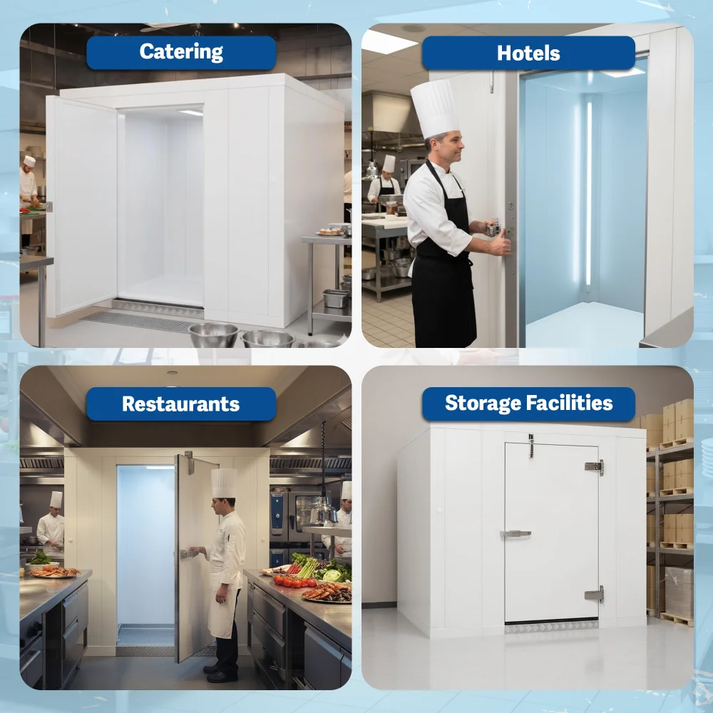 PolarBox Series 8' x 8' Quick Ship Floorless Walk-In Cooler Box Only