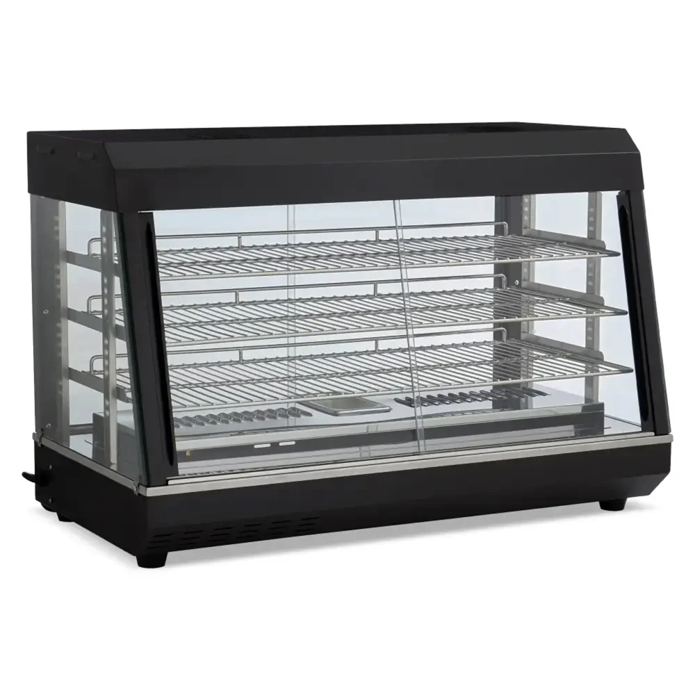 Chefpro Series 36" Commercial Food Warmer Display Case, Countertop Hot Food Merchandiser with Interior Lighting, Three Adjustable Shelves