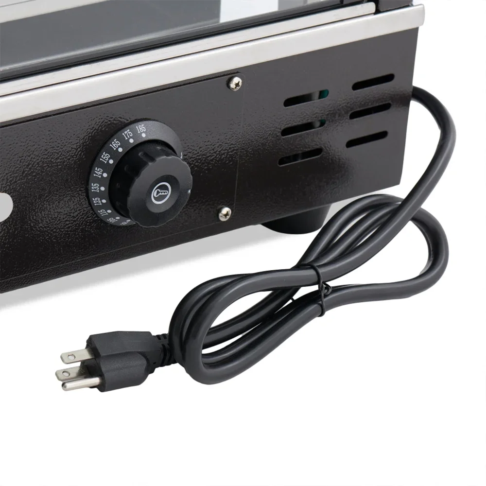 Chefpro Series 36" Commercial Food Warmer Display Case, Countertop Hot Food Merchandiser with Interior Lighting, Three Adjustable Shelves