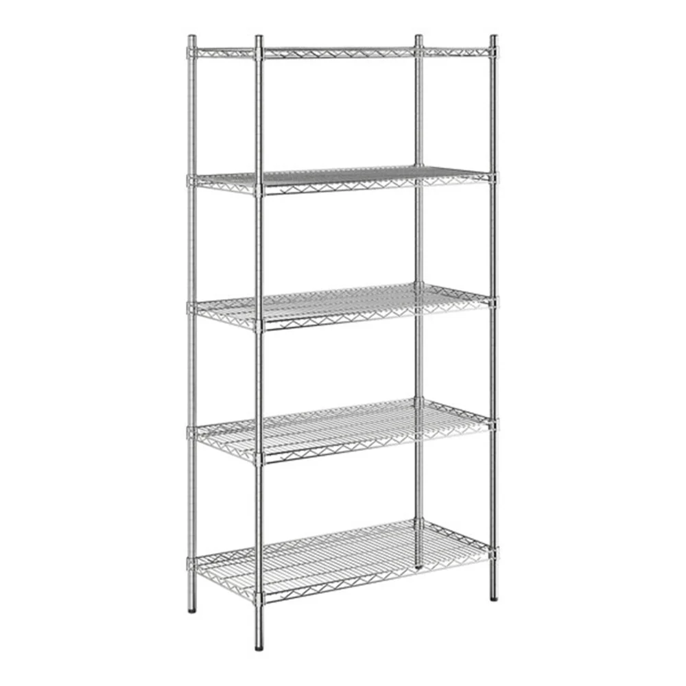 Chefpro Series 18" x 36" NSF Chrome 5-Shelf Kit with 72" Posts