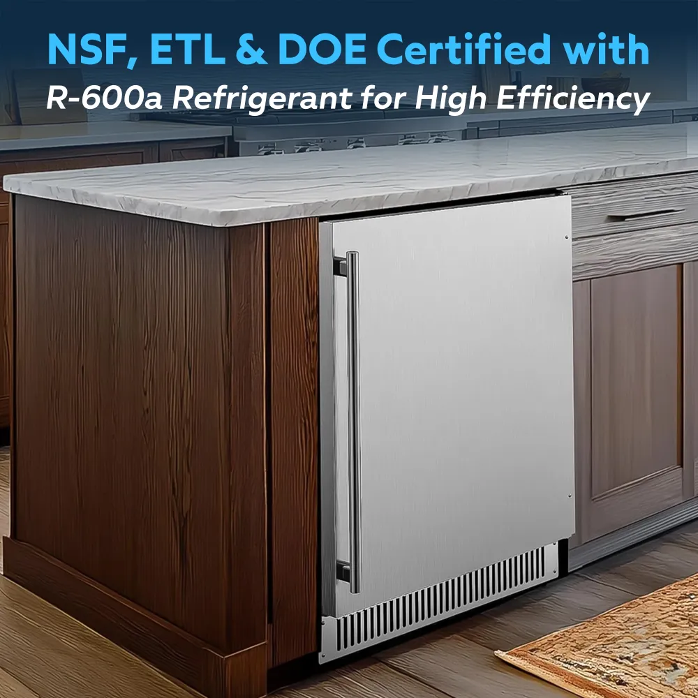 ChillCore Series 24" Back Bar Cooler, Holds (113) 12 oz Bottles, Solid Door, 1 Year Warranty