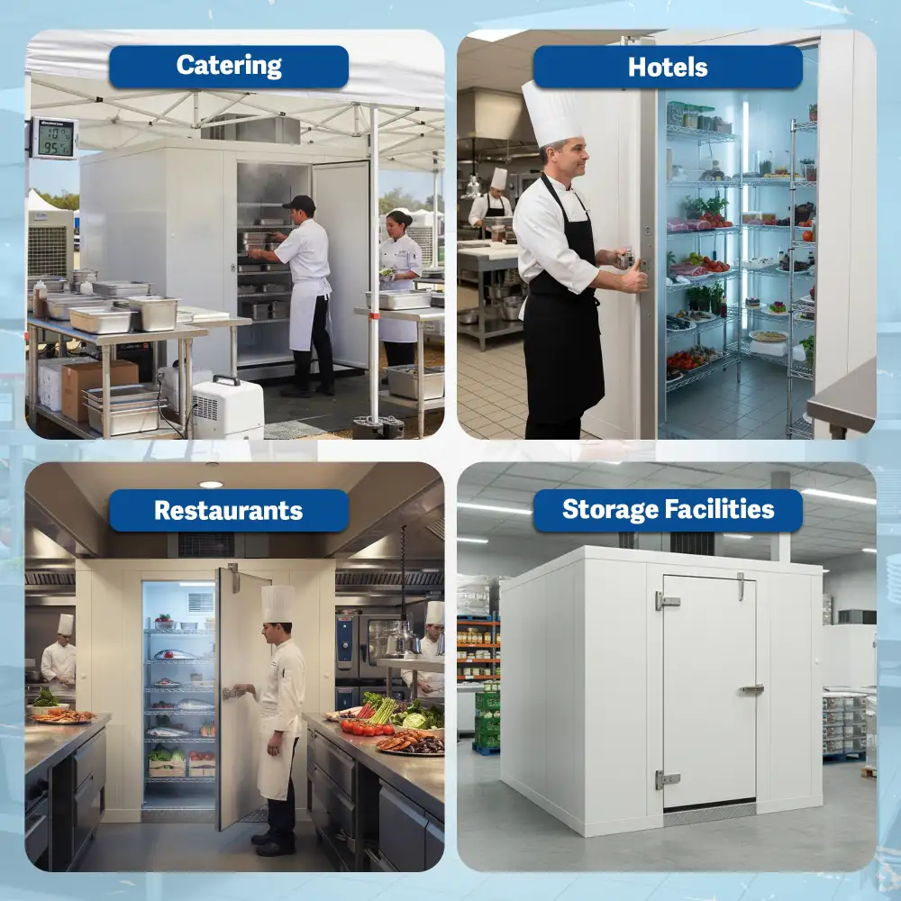PolarBox Series 10' x 12' Quick Ship Walk-In Cooler With Floor & Top Mounted Refrigeration