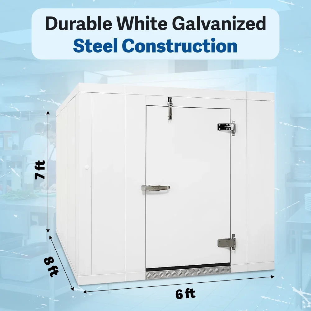 PolarBox Series 6' x 8' Quick Ship Walk-In Cooler Box Only With Floor