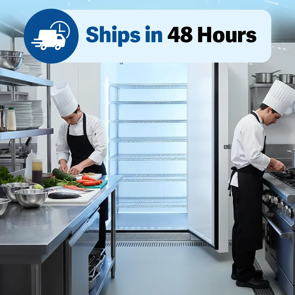 PolarBox Series 8' x 10' Quick Ship Walk-In Cooler Box Only With Floor