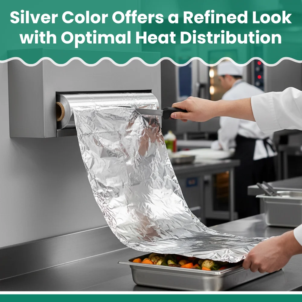 Dinelux Series 12" x 1000' Food Service Standard Foil Roll - 80 Gauge