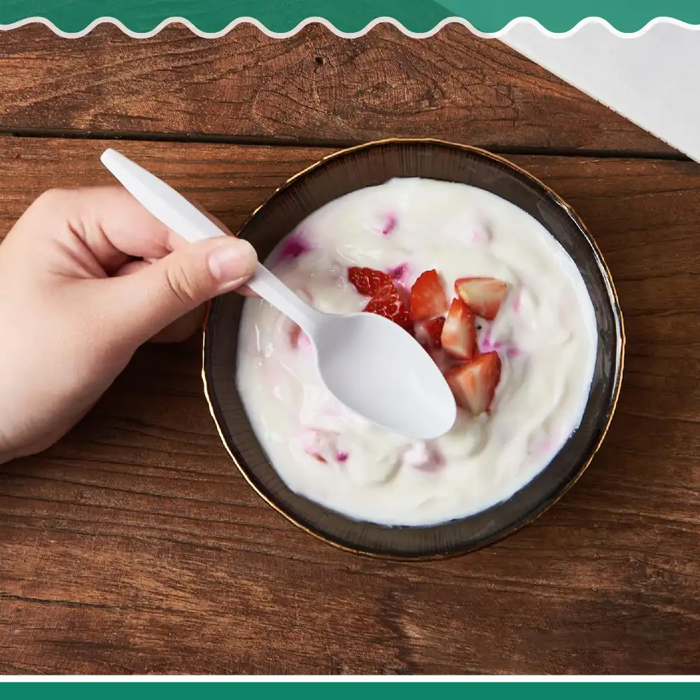 Dinelux Series Disposable Teaspoon, Medium Weight, Polypropylene, White, 1000/Case