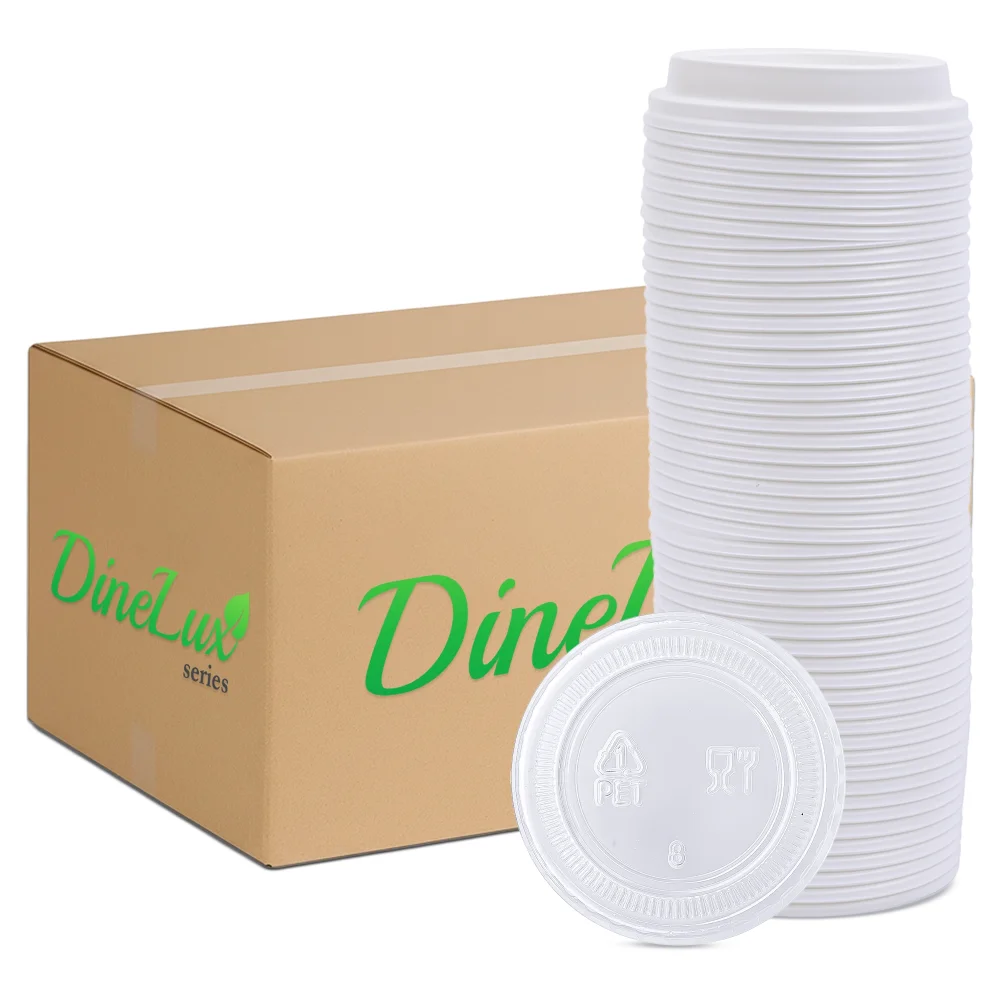 Dinelux Series Lid for 0.75 oz & 1 oz Plastic Portion Cup, 2500/Case