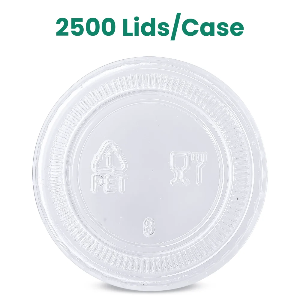 Dinelux Series Lid for 0.75 oz & 1 oz Plastic Portion Cup, 2500/Case