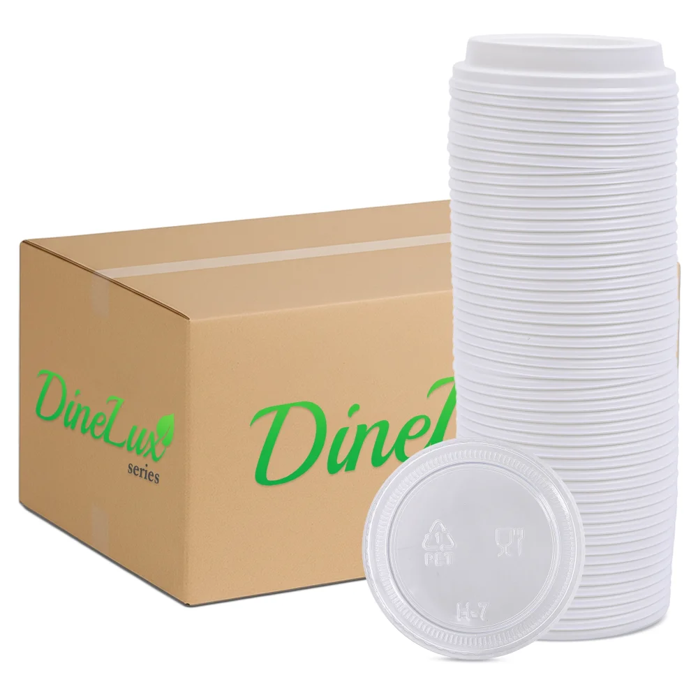 Dinelux Series Lid for 1.5 oz & 2 oz Plastic Portion Cup, 2500/Case