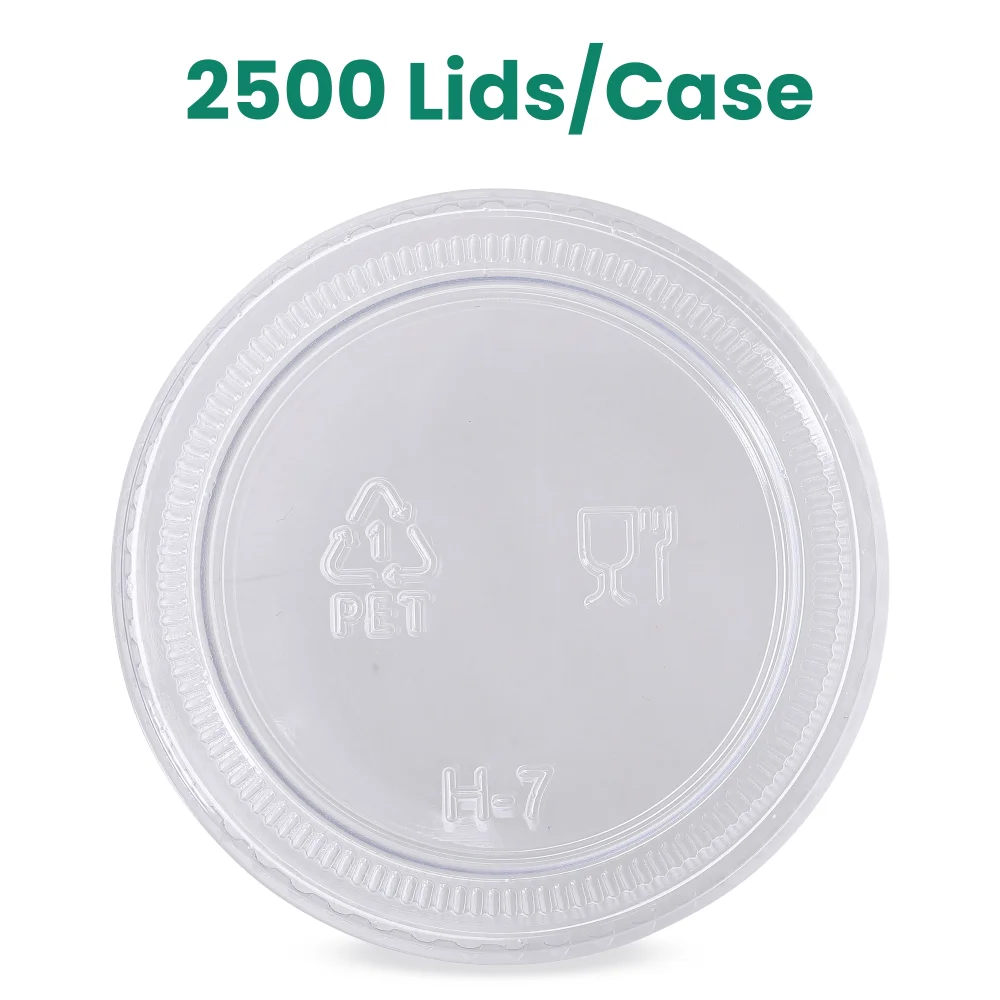 Dinelux Series Lid for 1.5 oz & 2 oz Plastic Portion Cup, 2500/Case
