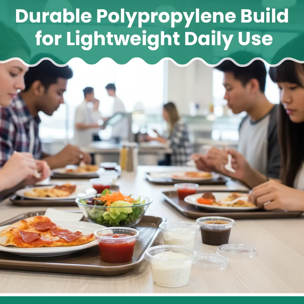 Dinelux Series 1 oz Plastic Portion Cup, Clear, 2500/Case