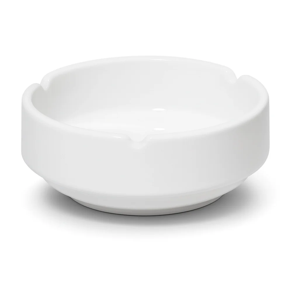 Furtino England 4" Finesse Round Ashtray, Chinaware, White