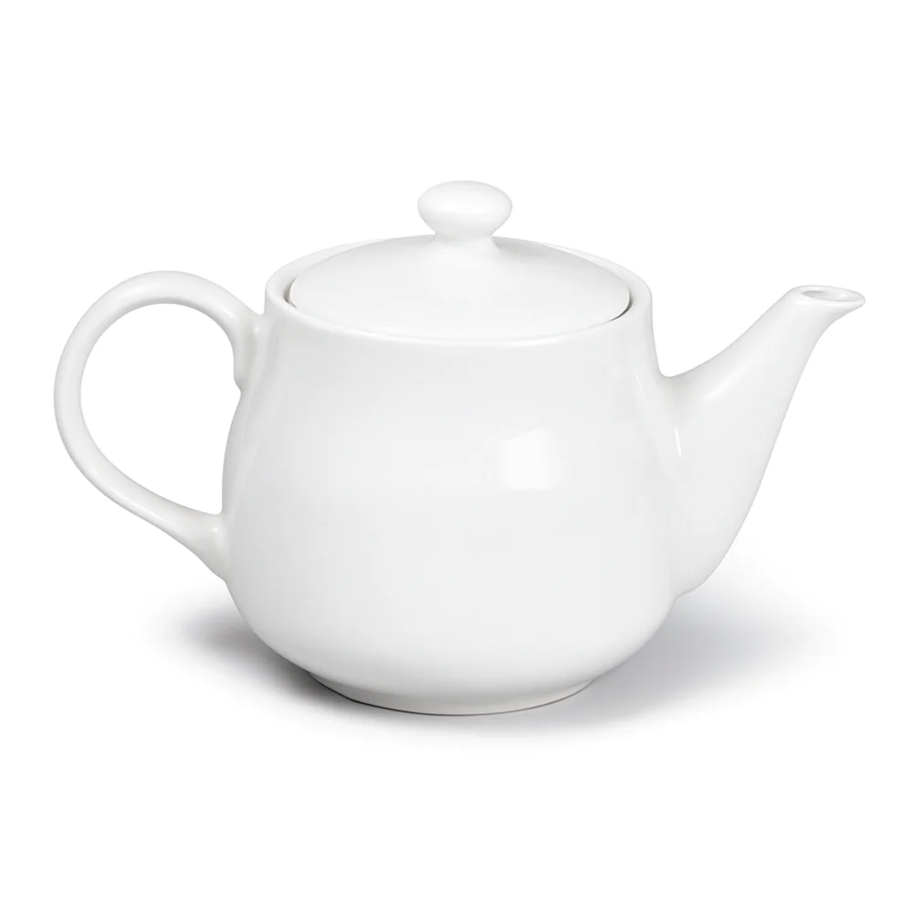 Furtino England 13.5 oz Finesse Round Coffee Pot, Chinaware, White
