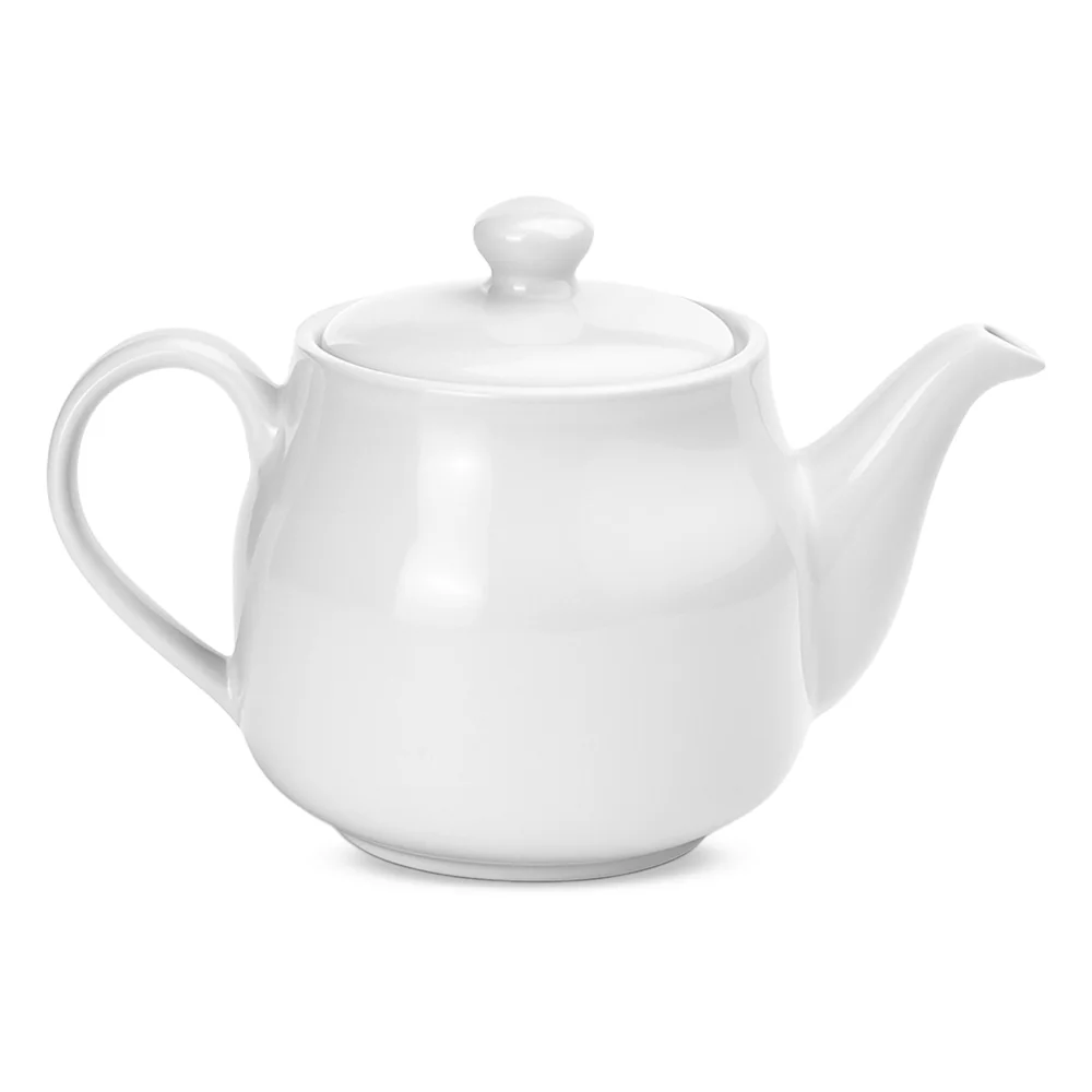 Furtino England 23.5 oz Finesse Round Coffee Pot, Chinaware, White